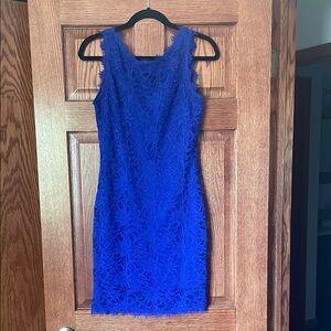 Royal Blue Lace Stretch Bodycon Boutique dress